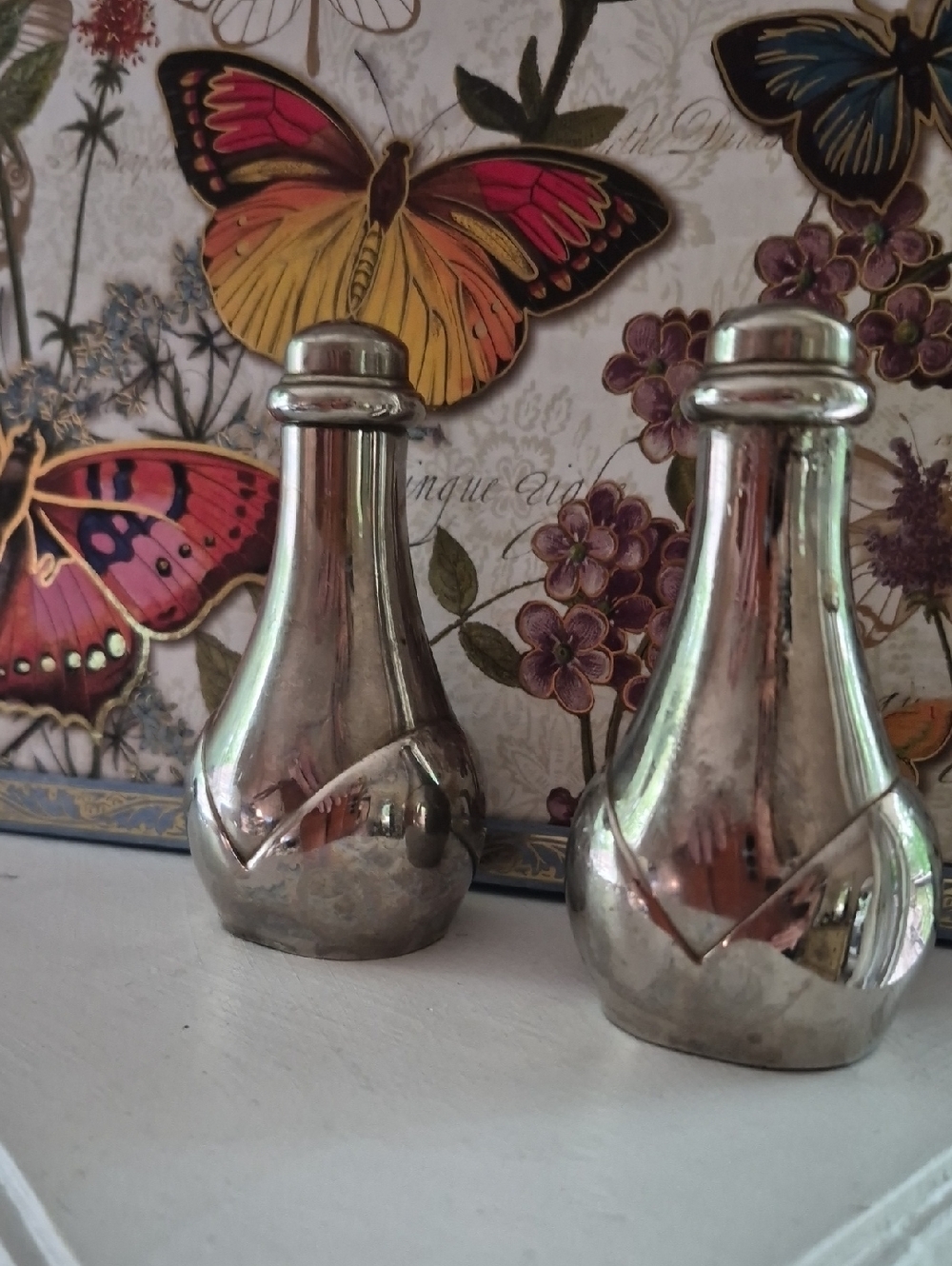 Vintage Oneida silver plated salt and pepper Shakers